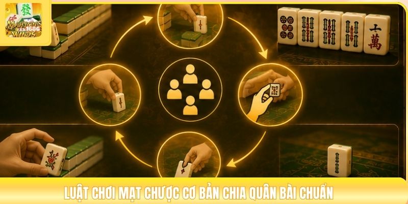 Luật chơi mạt chược cơ bản chia quân bài chuẩn